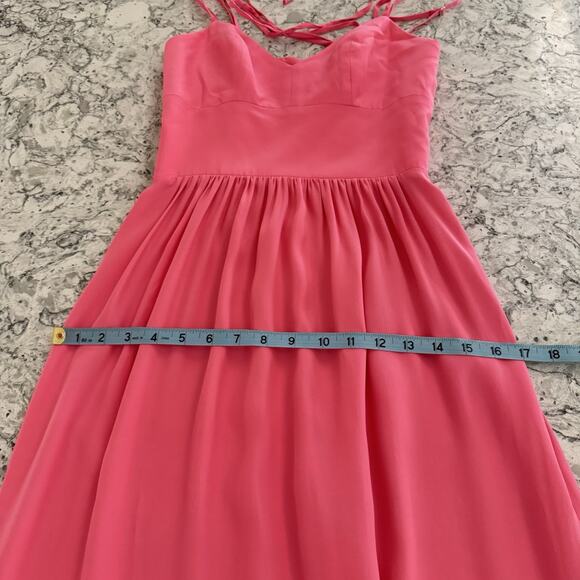 Amanda Uprichard Salmon Maxi Silk Dresss Size l - Picture 11 of 15